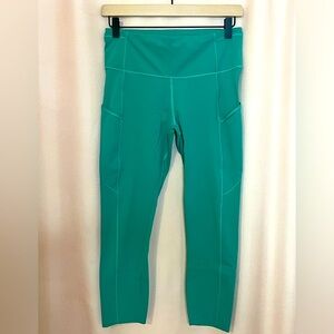 Lululemon Women’s Fast and Free High-Rise Crop 23" Kelly Green Size 8